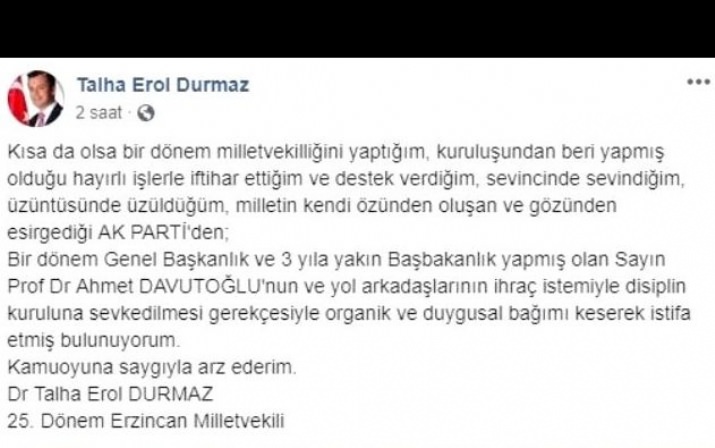 Durmaz, 12 Temmuz’da İstifa İçin Başvurmuş